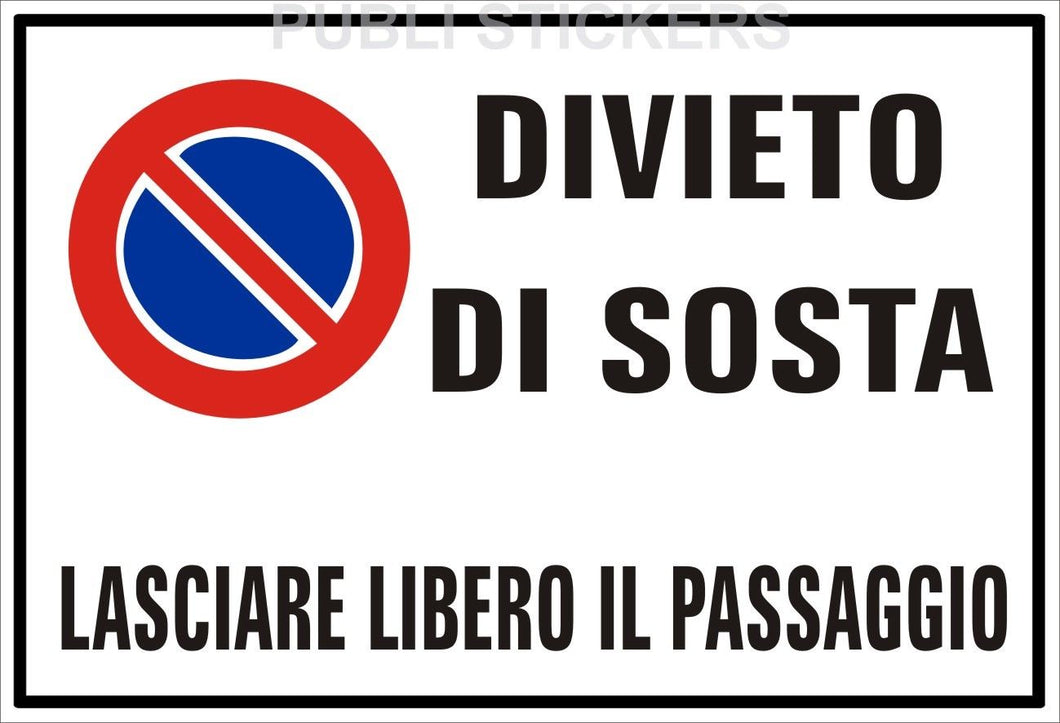 ADESIVO DI DIVIETO 